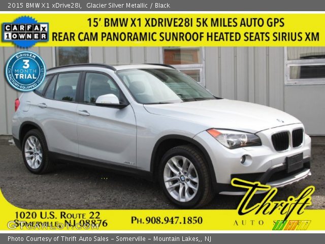 2015 BMW X1 xDrive28i in Glacier Silver Metallic