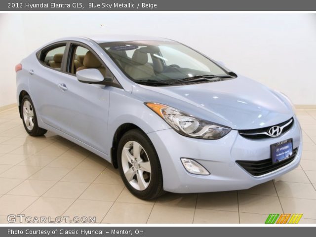 2012 Hyundai Elantra GLS in Blue Sky Metallic
