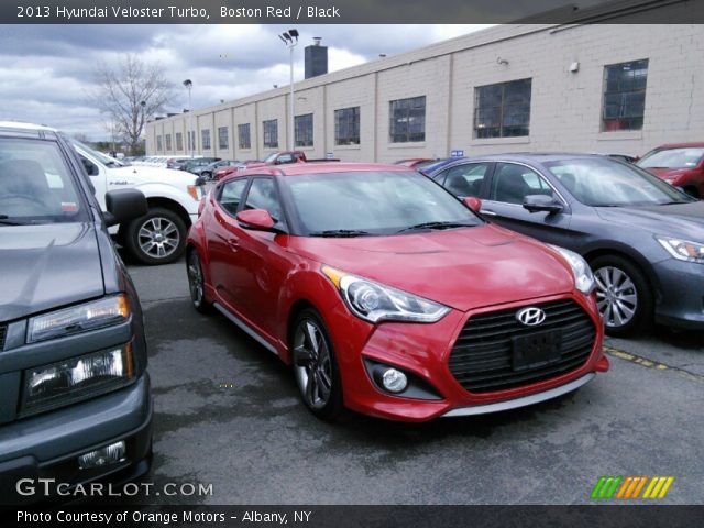 2013 Hyundai Veloster Turbo in Boston Red