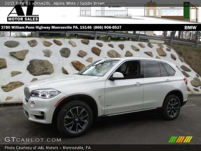 2015 BMW X3 xDrive28i in Alpine White
