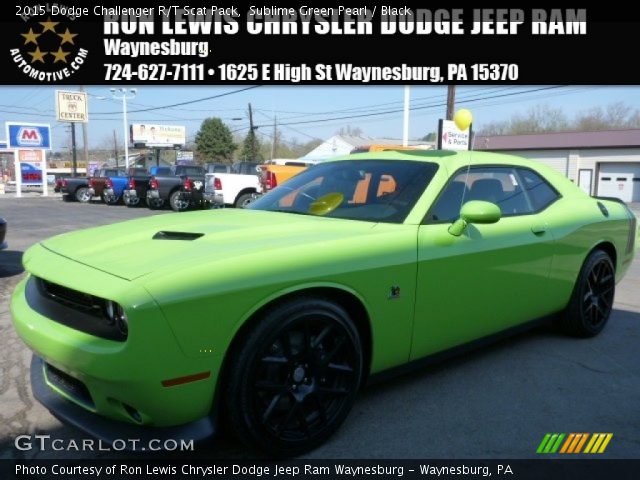 2015 Dodge Challenger R/T Scat Pack in Sublime Green Pearl