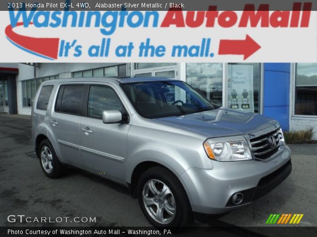 2013 Honda Pilot EX-L 4WD in Alabaster Silver Metallic