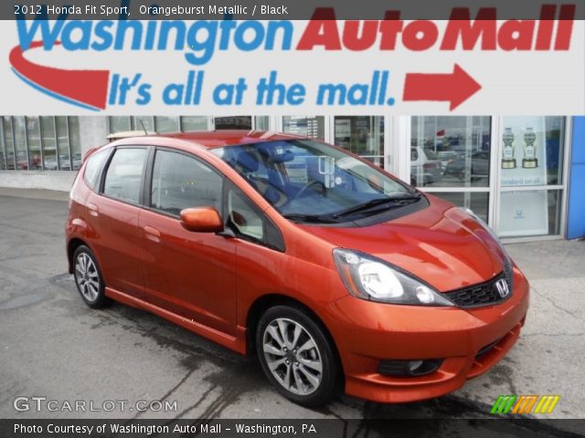 2012 Honda Fit Sport in Orangeburst Metallic