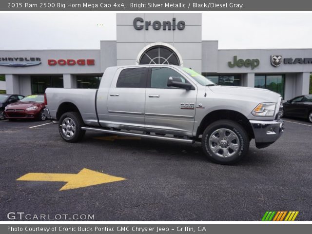 2015 Ram 2500 Big Horn Mega Cab 4x4 in Bright Silver Metallic