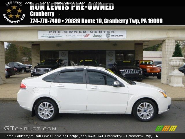 2010 Ford Focus SEL Sedan in White Suede