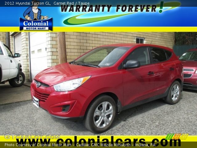 2012 Hyundai Tucson GL in Garnet Red