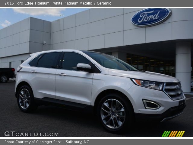 2015 Ford Edge Titanium in White Platinum Metallic
