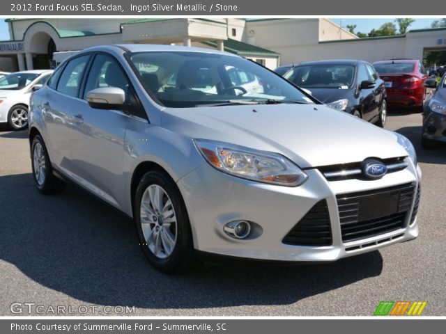2012 Ford Focus SEL Sedan in Ingot Silver Metallic