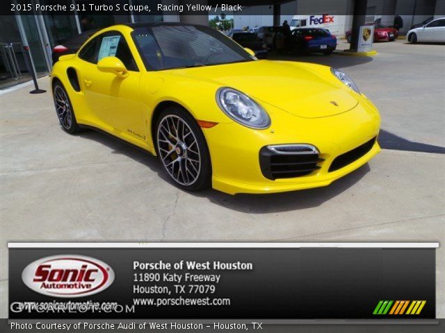 2015 Porsche 911 Turbo S Coupe in Racing Yellow