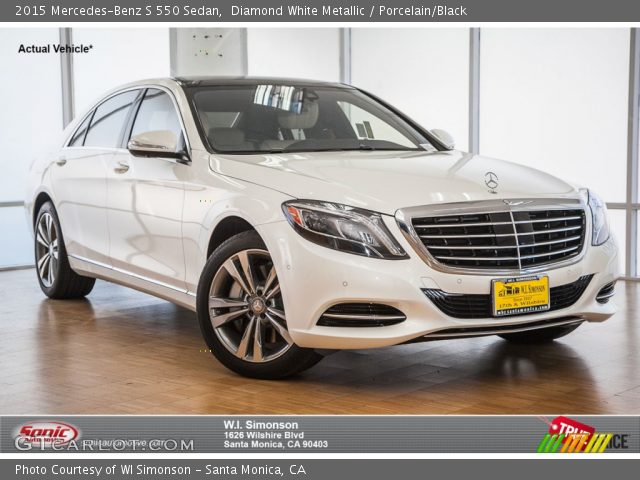 2015 Mercedes-Benz S 550 Sedan in Diamond White Metallic