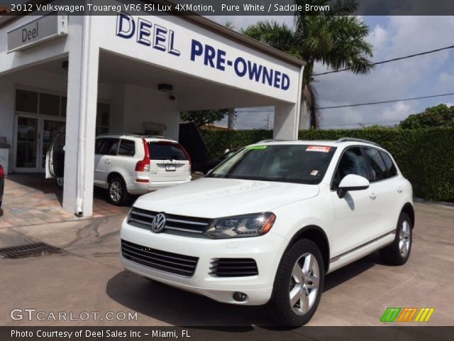 2012 Volkswagen Touareg VR6 FSI Lux 4XMotion in Pure White