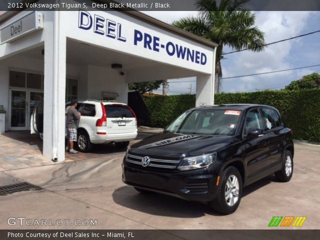 2012 Volkswagen Tiguan S in Deep Black Metallic