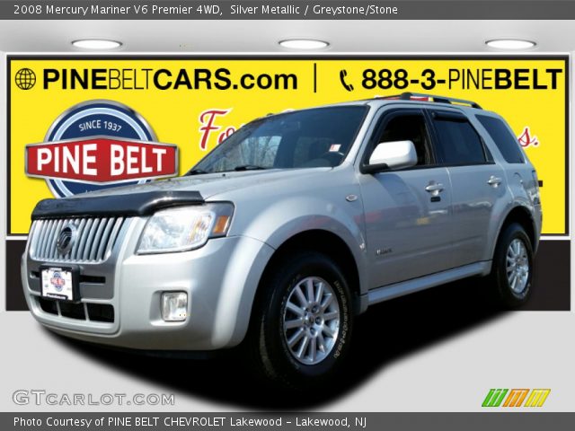 2008 Mercury Mariner V6 Premier 4WD in Silver Metallic