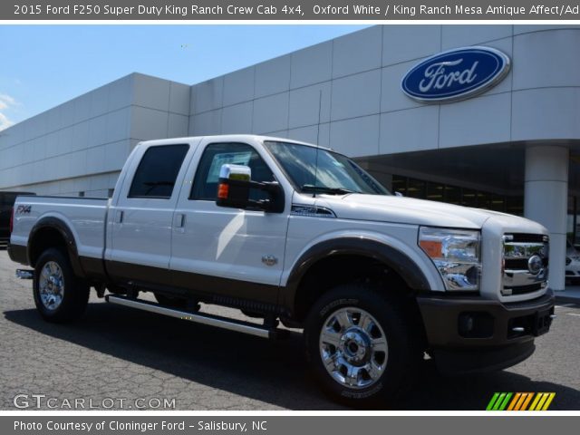 2015 Ford F250 Super Duty King Ranch Crew Cab 4x4 in Oxford White