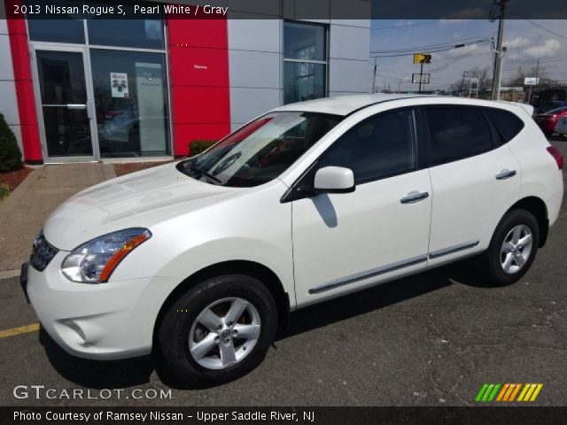 2013 Nissan Rogue S in Pearl White
