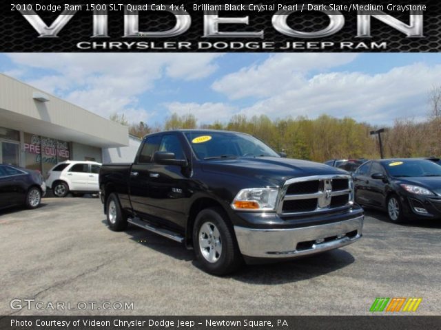 2010 Dodge Ram 1500 SLT Quad Cab 4x4 in Brilliant Black Crystal Pearl