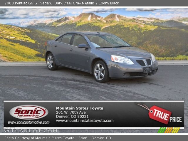 2008 Pontiac G6 GT Sedan in Dark Steel Gray Metallic