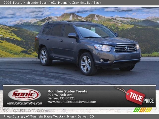 2008 Toyota Highlander Sport 4WD in Magnetic Gray Metallic