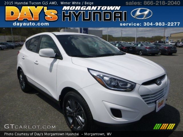 2015 Hyundai Tucson GLS AWD in Winter White