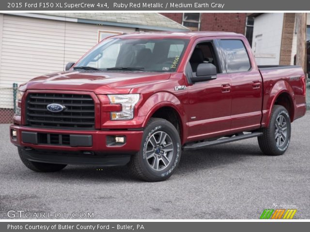 2015 Ford F150 XL SuperCrew 4x4 in Ruby Red Metallic