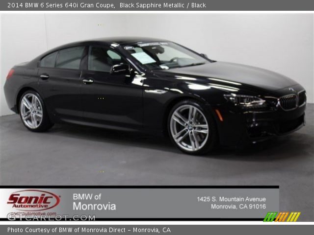 2014 BMW 6 Series 640i Gran Coupe in Black Sapphire Metallic