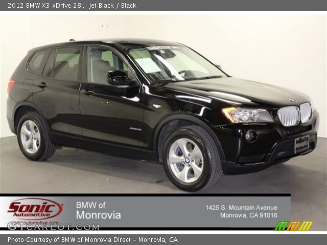 2012 BMW X3 xDrive 28i in Jet Black