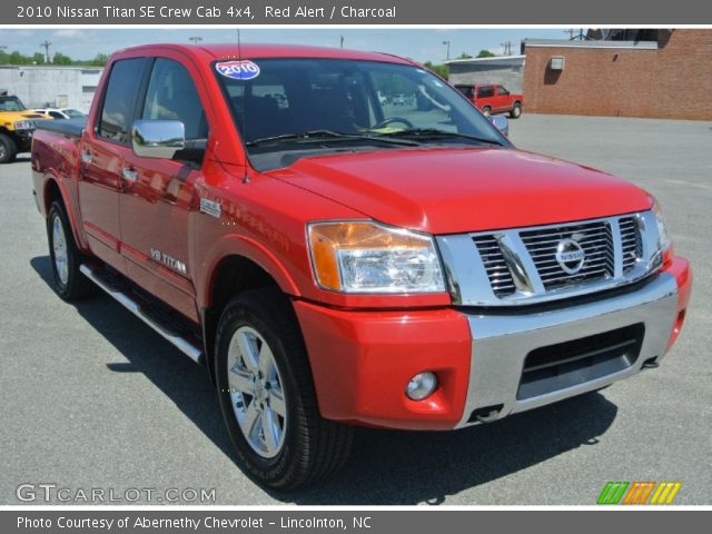 2010 Nissan Titan SE Crew Cab 4x4 in Red Alert