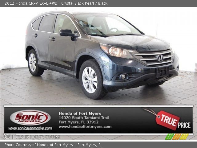 2012 Honda CR-V EX-L 4WD in Crystal Black Pearl
