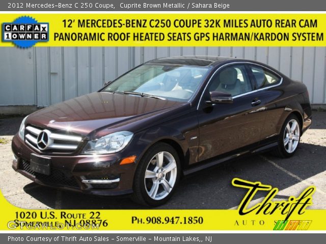 2012 Mercedes-Benz C 250 Coupe in Cuprite Brown Metallic