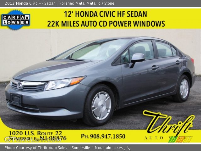 2012 Honda Civic HF Sedan in Polished Metal Metallic