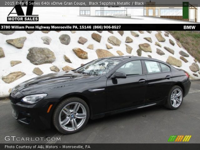 2015 BMW 6 Series 640i xDrive Gran Coupe in Black Sapphire Metallic