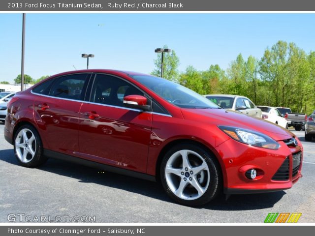2013 Ford Focus Titanium Sedan in Ruby Red