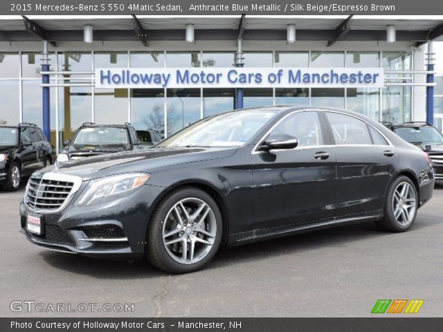 2015 Mercedes-Benz S 550 4Matic Sedan in Anthracite Blue Metallic