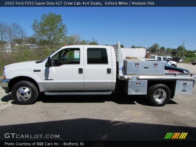 2002 Ford F350 Super Duty XLT Crew Cab 4x4 Dually in Oxford White