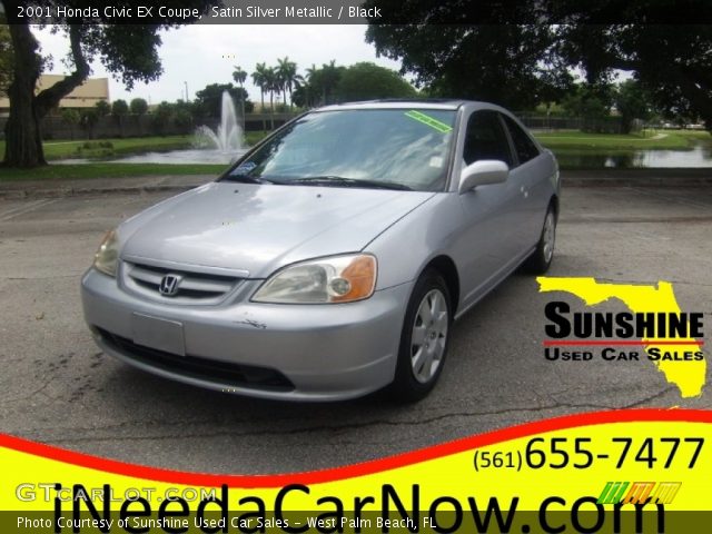 2001 Honda Civic EX Coupe in Satin Silver Metallic