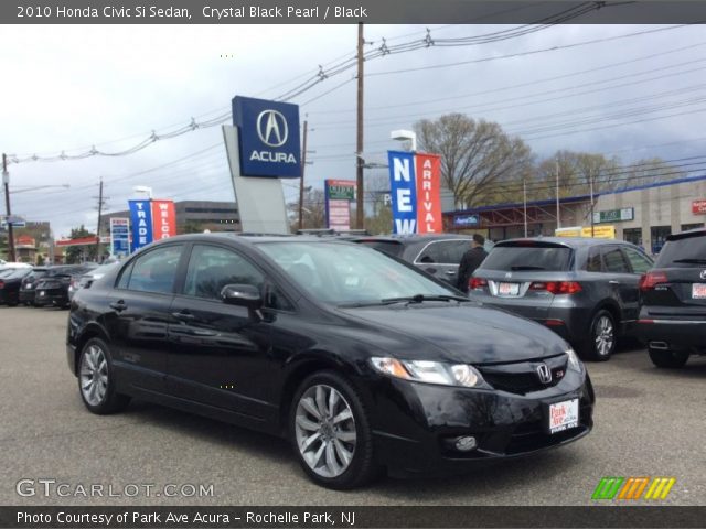 2010 Honda Civic Si Sedan in Crystal Black Pearl