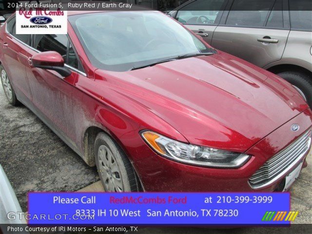 2014 Ford Fusion S in Ruby Red