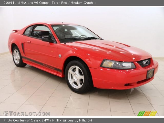 2004 Ford Mustang V6 Coupe in Torch Red