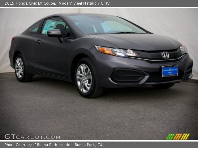 2015 Honda Civic LX Coupe in Modern Steel Metallic