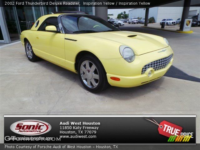 2002 Ford Thunderbird Deluxe Roadster in Inspiration Yellow