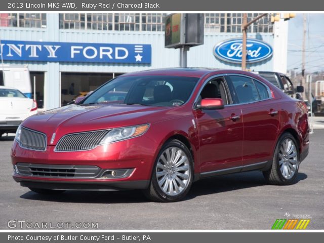 2013 Lincoln MKS AWD in Ruby Red