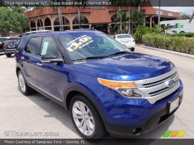 2014 Ford Explorer XLT in Deep Impact Blue