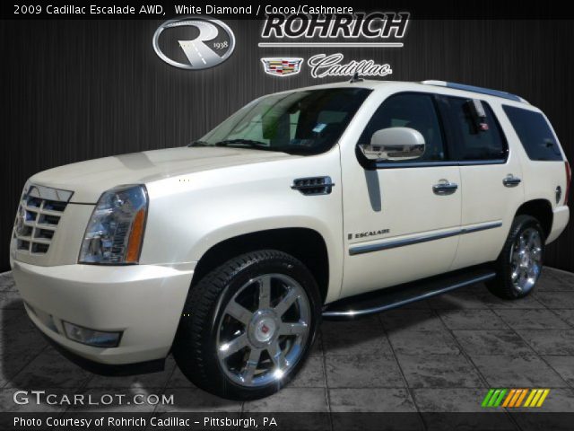 2009 Cadillac Escalade AWD in White Diamond