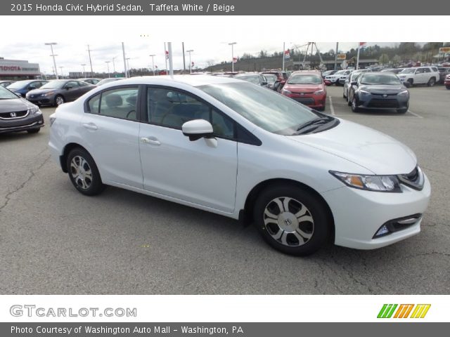 2015 Honda Civic Hybrid Sedan in Taffeta White