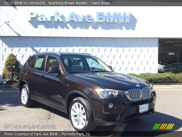 2015 BMW X3 xDrive28i in Sparkling Brown Metallic
