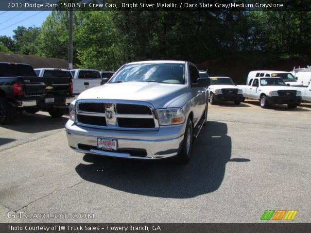 2011 Dodge Ram 1500 SLT Crew Cab in Bright Silver Metallic