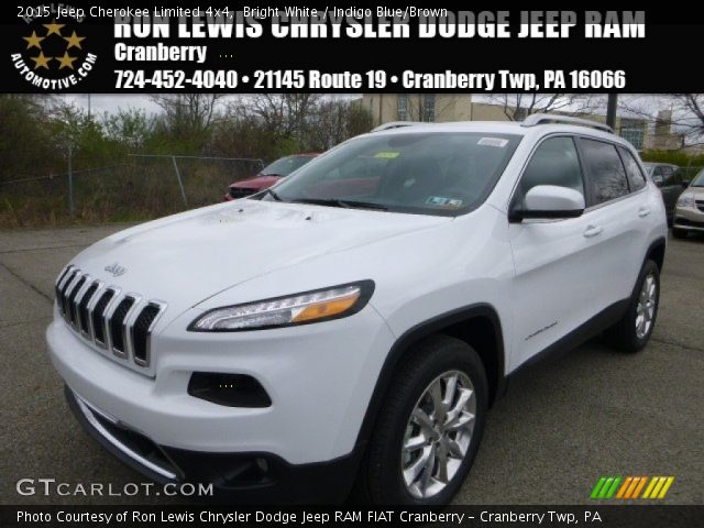 2015 Jeep Cherokee Limited 4x4 in Bright White