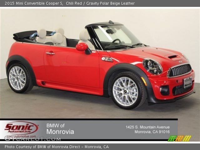 2015 Mini Convertible Cooper S in Chili Red