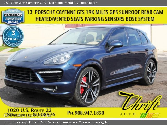 2013 Porsche Cayenne GTS in Dark Blue Metallic