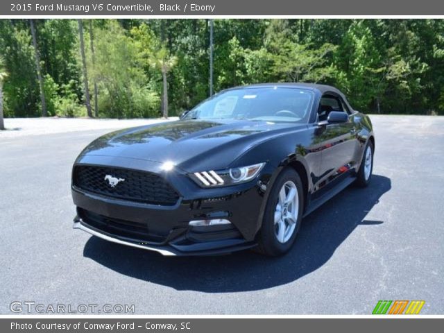 2015 Ford Mustang V6 Convertible in Black